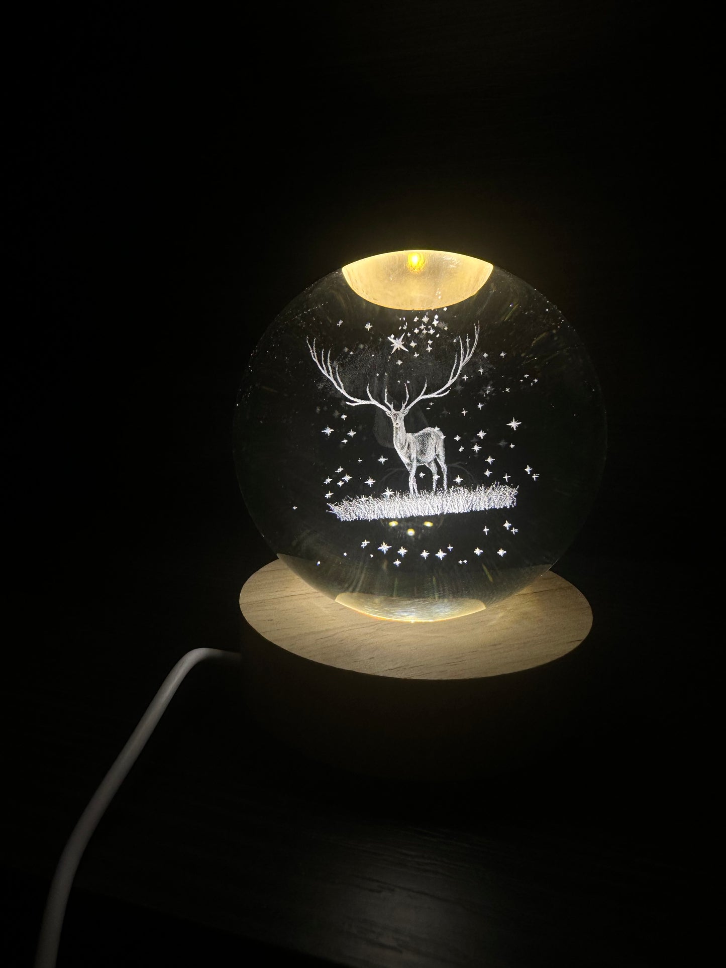 3D Kristalna Lopta - Solarni Sistem Lampa