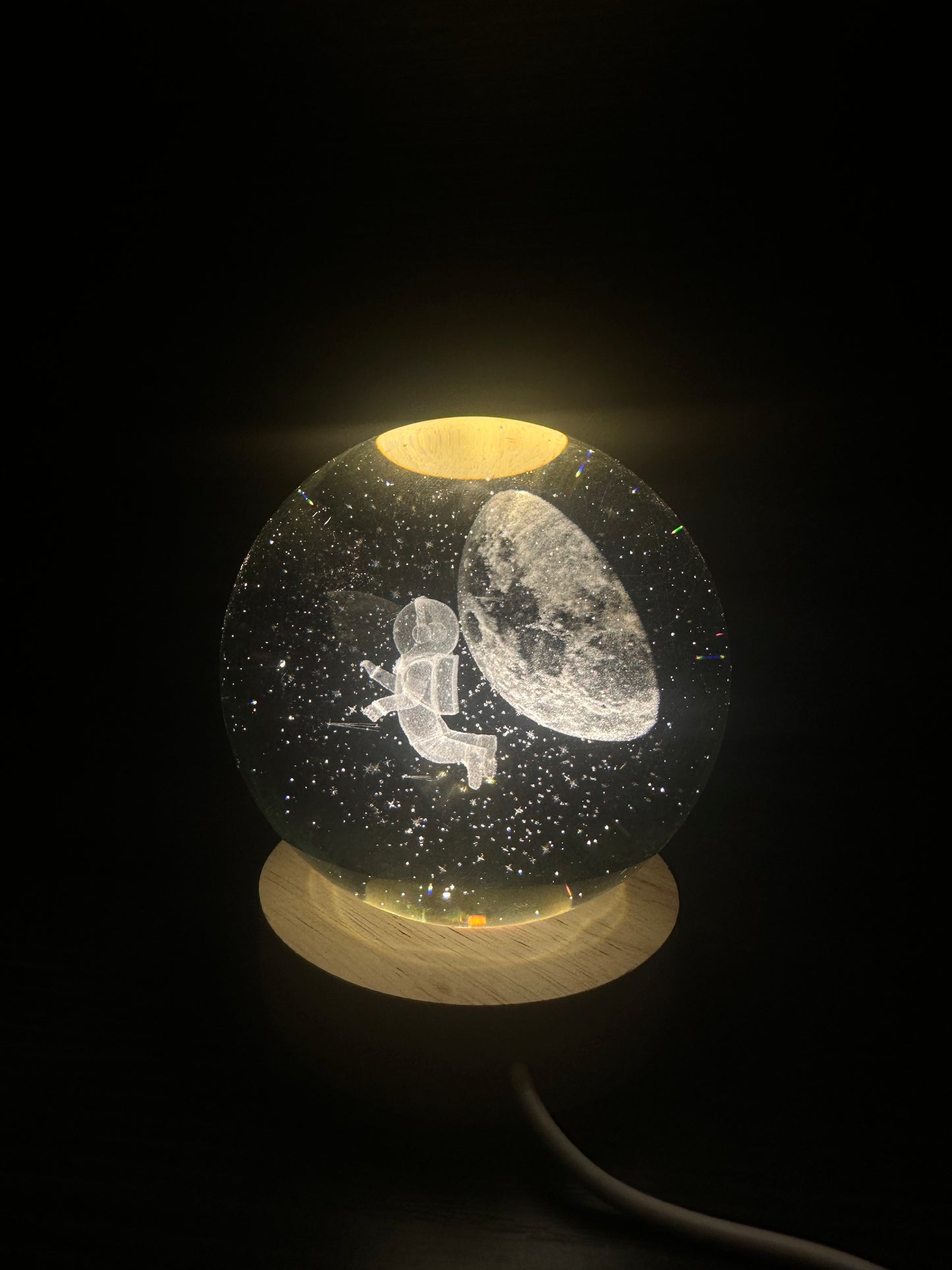 3D Kristalna Lopta - Solarni Sistem Lampa